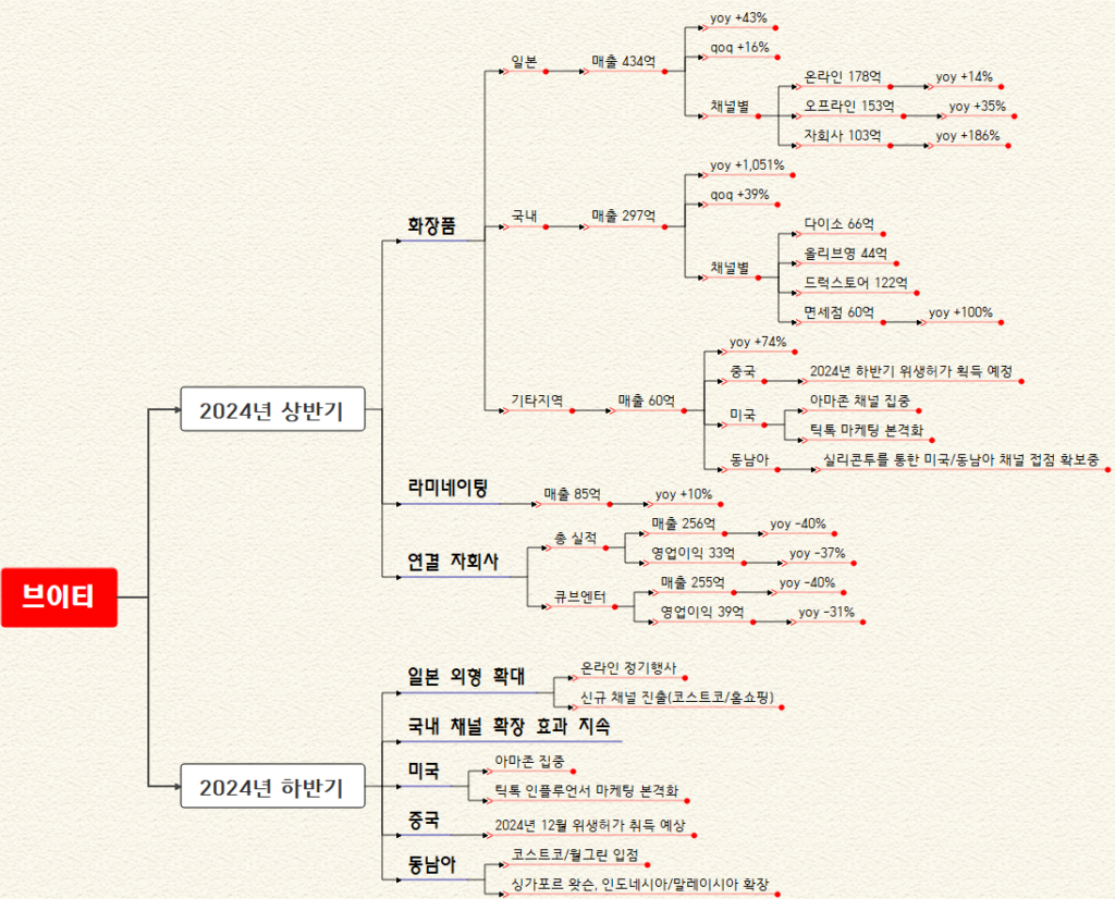 브이티 2024년 상반기 사업 진행현황